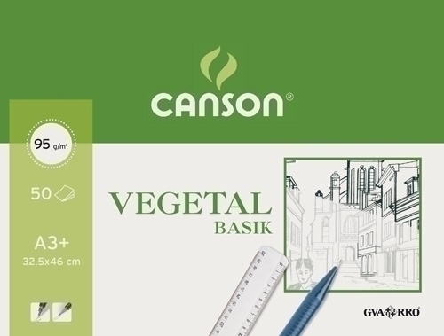 BLOCK DIB.G-C VEGETAL (enc) A3+ 50h