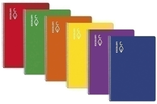 BLOCK ESCOLOFI Fº 50h LISO 70g VERDE - Pack de 5 unidades