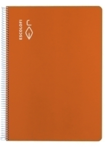 BLOCK ESCOLOFI A4 80h CD.4 70g NARANJA - Pack de 5 unidades