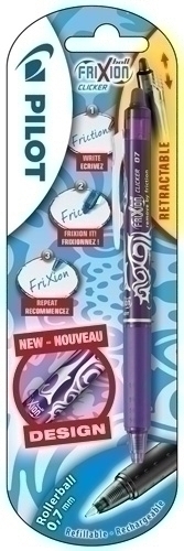 BOLIG.PILOT FRIXION BALL CLICKER VIOLETA - Pack de 12 unidades