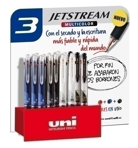 BOLI. UNI JETSTREAM 3 SURTIDO. EXP.15 - Color no elegible