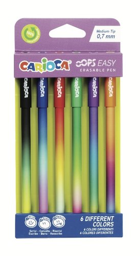 BOLIGRAFO CARIOCA OOPS BORRABLE B/6