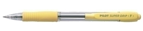 Bolígrafo Pilot SuperGrip - Tinta Azul - 1mm - Cuerpo Amarillo