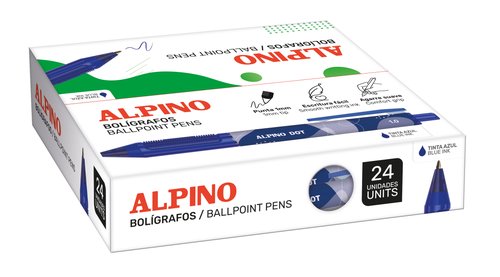 BOLIG.ALPINO DOT UNICOLOR AZUL C/24