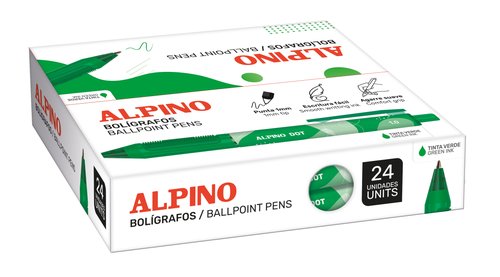 BOLIG.ALPINO DOT UNICOLOR VERDE C/24 - Pack de 6 unidades