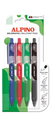 BOLIG.ALPINO DOT UNICOLOR COL.SURT.B/4