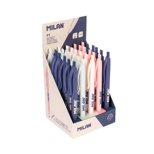 MILAN BOLÍGRAFO P1 SERIE 430 SINCE 1918 TINTA AZUL CAJA EXPOSITORA 30 UD