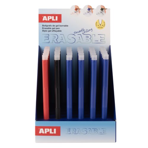 BOLIGRAFO APLI BORRABLE SURT. EXP.36