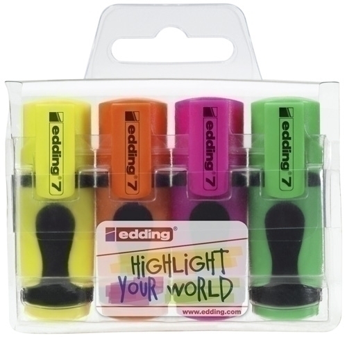 ROTUL.FLUOR EDDING 7 MINI ESTUCHE 4