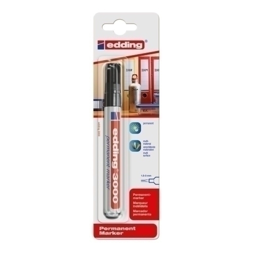 ROTUL.EDDING 3000 NEGRO BLISTER 1 - Pack de 10 unidades