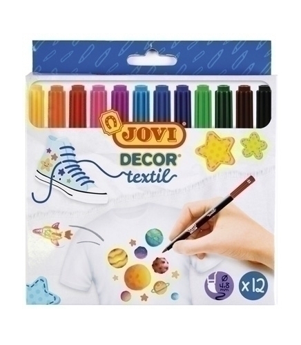 ROTUL.JOVI DECOR TEXTIL ESTUCHE 12 - Pack de 5 unidades
