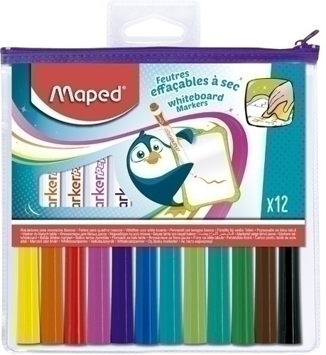 ROTUL.PIZAR.MAPED FUN COLOR est.12 - Pack de 12 unidades