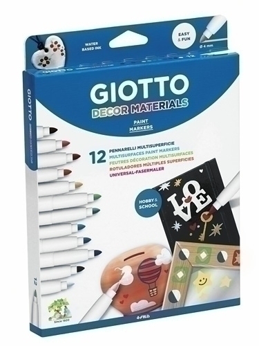 ROTUL.GIOTTO DECOR MATERIALS ESTUCHE 12