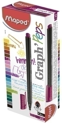 ROTUL.MAPED GRAPH PEPS STRAWBERRY - Pack de 12 unidades