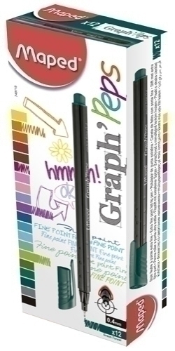 ROTUL.MAPED GRAPH PEPS GREEN FOREST - Pack de 12 unidades