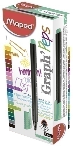 ROTUL.MAPED GRAPH PEPS JADE - Pack de 12 unidades