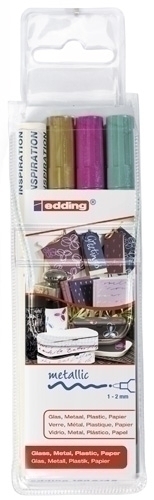 ROTUL.EDDING 751 B/3 (plata, azul y vio