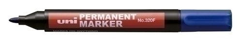 ROTUL.UNI NO.320F MARKER 3,0 mm AZUL - Pack de 12 unidades