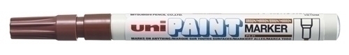 MARCADOR UNI-BALL UNI PAINT PX-21 MARRON - Pack de 12 unidades