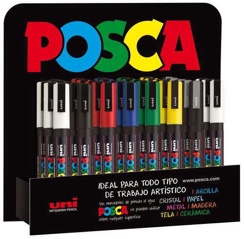 Posca PC-3M Expositor de 36 rotuladores