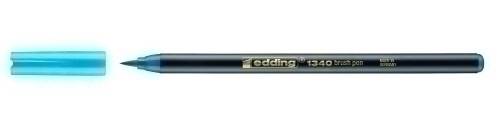 ROTUL.EDDING 1340 BRUSHPEN AZ.CLARO - Pack de 10 unidades