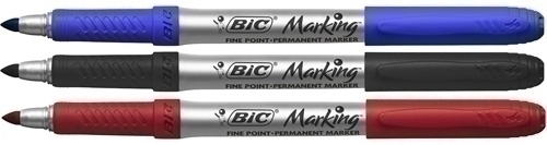 ROTUL.BIC MARKING COL.METAL CAJA DE 12
