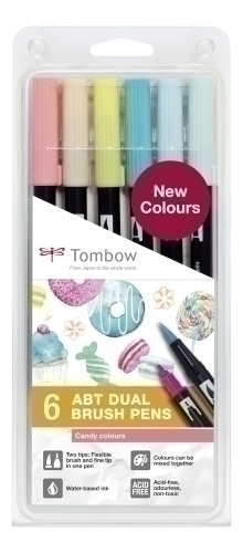 ROTULADOR TOMBOW DOBLE PUNTA PINC. EST.6