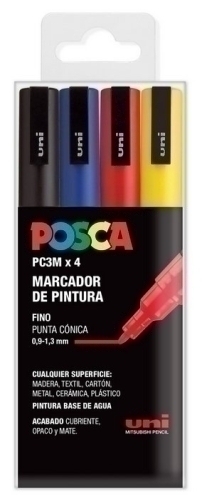 ROTUL.UNI-POSCA PC-3M BASIC E/4