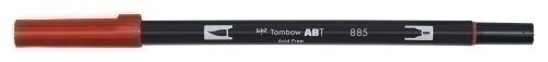 ROTULADOR TOMBOW DOBLE PUNTA PINC. ROJO - Pack de 6 unidades