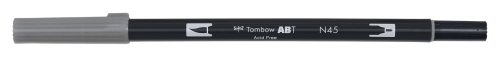 ROTULADOR TOMBOW DOBLE PUNTA PINC. GRIS - Pack de 6 unidades