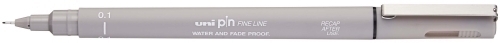 ROTUL.UNI PIN MANGA 0,1 mm GRIS CLARO - Pack de 12 unidades
