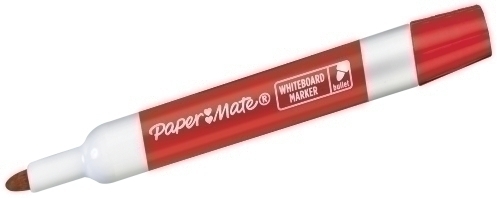 ROTUL.PIZAR.BLANCA PAPER MATE ROJO - Pack de 12 unidades