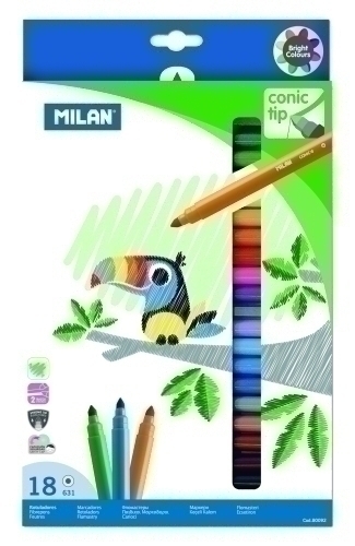 ROTUL.MILAN PUNTA CONICA ESTUCHE 18 - Pack de 6 unidades