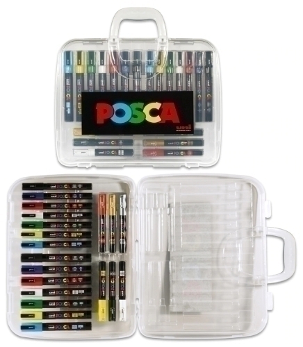 POSCA MARCADORES DE PINTURA NO PERMANENTE PUNTA CÓNICA MALETÍN 20 C/SURTIDOS - Color no elegible