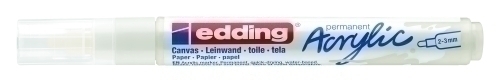 ROTUL.EDDING 5100 ACRYLIC 2-3 mm BLANCO - Pack de 10 unidades