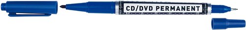 MOLIN MARCADOR CD/DVD/BD CON DOBLE PUNTA CAJA 12 AZUL