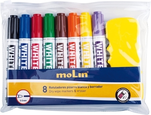 ROTUL.PIZAR.MOLIN SET B/8+BORRADOR