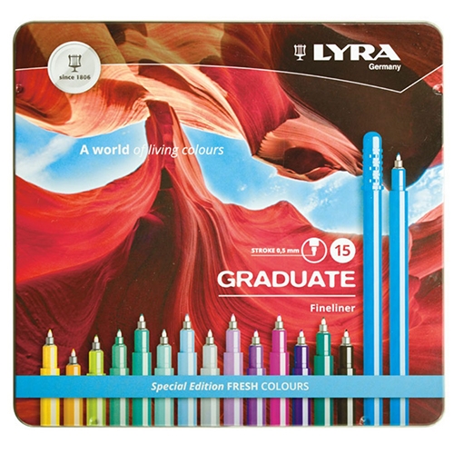 ROTUL.LYRA GRADUATE FINELINER FRESH E.15 - Pack de 5 unidades
