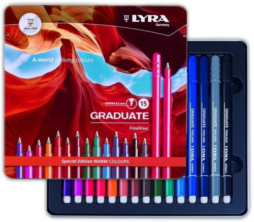 ROTUL.LYRA GRADUATE FINELINER WARM E.15 - Pack de 5 unidades