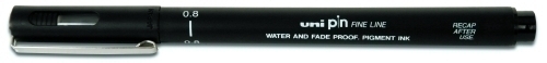 ROTUL.UNI PIN MANGA 0,8 mm NEGRO - 1 pieza(s) - 482380000