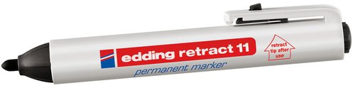 ROTUL.EDDING RETRACT 11 NEGRO - Pack de 10 unidades