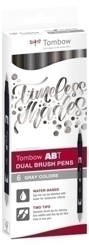 ROTULADOR TOMBOW DOBLE PUNTA PINC. EST 6
