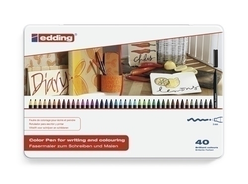 ROTUL.EDDING 1300 CAJA METAL de 40