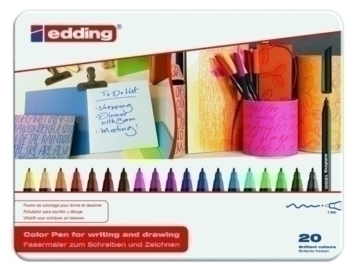 ROTUL.EDDING 1200 CAJA METAL de 20