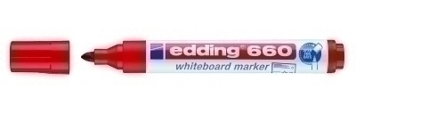 ROTUL.PIZAR.EDDING 660 ROJO