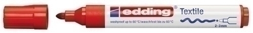 ROTUL.EDDING 4500 TELA ROJO