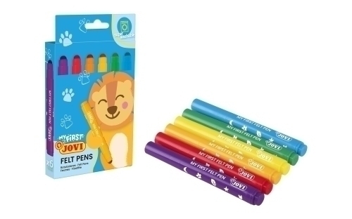 MY FIRST FELT PEN ESTUCHE 6 ROTULADORES COLORES SURTIDOS NEW JOVI 1206 - Color no elegible
