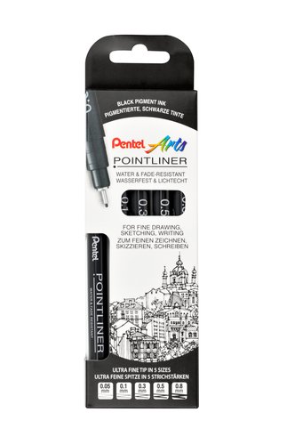 ROTUL.PENTEL CALIBRADO POINTLINER P/5