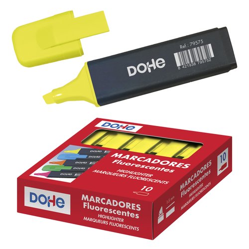 ROTUL.FLUOR DOHE AMARILLO - Pack de 10 unidades