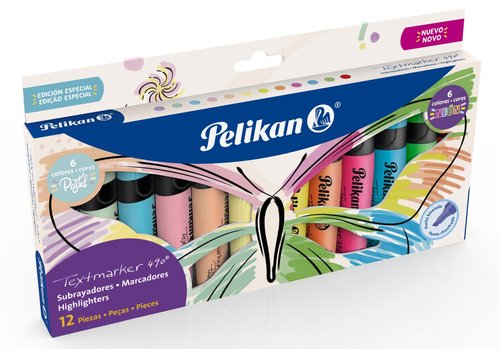 ROTUL.FLUOR PELIKAN 490 SET MARIPOSA 12